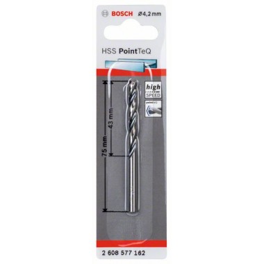 Сверло по металлу HSS PointTeQ 4.2 мм Bosch 2608577162 