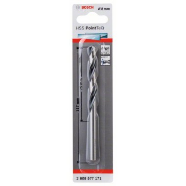 Сверло по металлу HSS PointTeQ 8 мм Bosch 2608577171 