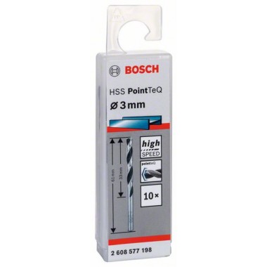 Сверло по металлу HSS PointTeQ (10 шт.) 3 мм Bosch 2608577198 