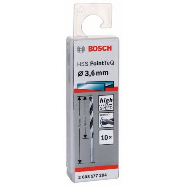 Сверло по металлу HSS PointTeQ (10 шт.) 3.6 мм Bosch 2608577204 