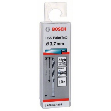 Сверло по металлу HSS PointTeQ (10 шт.) 3.7 мм Bosch 2608577205 