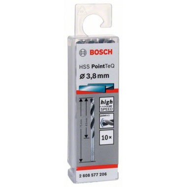 Сверло по металлу HSS PointTeQ (10 шт.) 3.8 мм Bosch 2608577206 