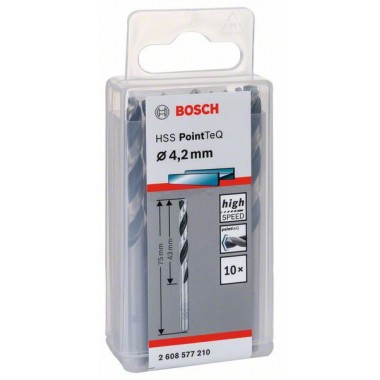 Сверло по металлу HSS PointTeQ (10 шт.) 4.2 мм Bosch 2608577210 