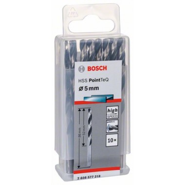 Сверло по металлу HSS PointTeQ (10 шт.) 5 мм Bosch 2608577218 