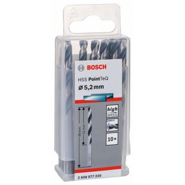 Сверло по металлу HSS PointTeQ (10 шт.) 5.2 мм Bosch 2608577220 