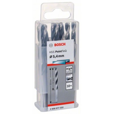 Сверло по металлу HSS PointTeQ (10 шт.) 5.4 мм Bosch 2608577222 