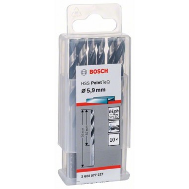 Сверло по металлу HSS PointTeQ (10 шт.) 5.9 мм Bosch 2608577227 