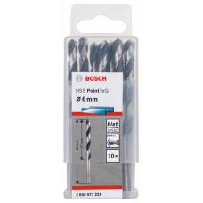 Сверло по металлу HSS PointTeQ (10 шт.) 6 мм Bosch 2608577228 
