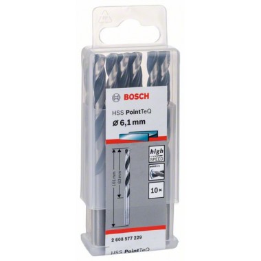 Сверло по металлу HSS PointTeQ (10 шт.) 6.1 мм Bosch 2608577229 