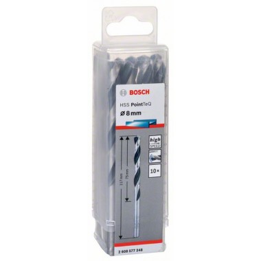 Сверло по металлу HSS PointTeQ (10 шт.) 8 мм Bosch 2608577248 
