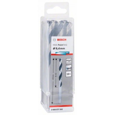 Сверло по металлу HSS PointTeQ (10 шт.) 9.4 мм Bosch 2608577262 