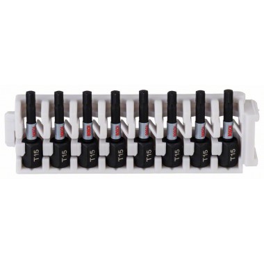Кассета ударных бит Impact Control 25 мм T15 8 шт Bosch 2608522379 