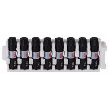 Кассета ударных бит Impact Control 25 мм T40 8 шт Bosch 2608522383 