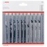 Набор лобзиковых пилок Wood 10 шт Bosch 2607011169 