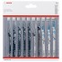 Набор лобзиковых пилок Wood and Metal 10 шт Bosch 2607011170 
