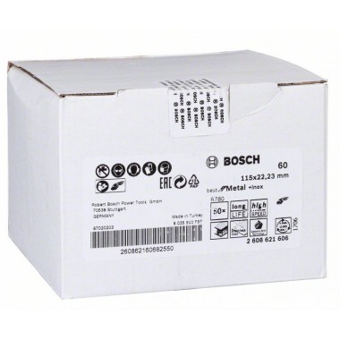 Фибровый шлифкруг R780 Best for Metal+Inox, 115 мм, G60 Bosch 2608621606 