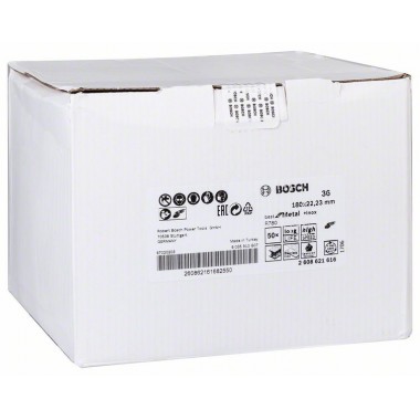 Фибровый шлифкруг R780 Best for Metal+Inox, 180 мм, G36 Bosch 2608621616 