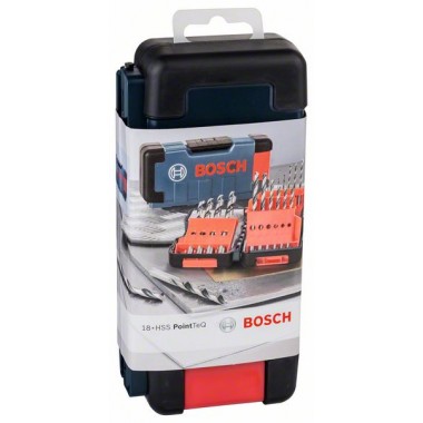 Набор сверл HSS PointTeQ 18 шт ToughBox D1-10 Bosch 2608577350 