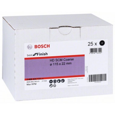 Нетканый шлифкруг SCM, 115 мм, Extra Coarse Bosch 2608624132 