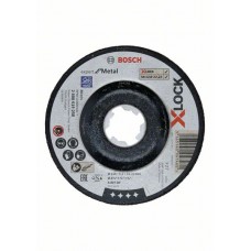 Обдирочный диск Expert for Metal X-LOCK 115x6x22.23 мм вогнутый Bosch 2608619258   