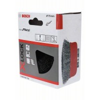 Чашечная щетка Витая X-LOCK 75 мм СТАЛЬ 0.3 мм Bosch 2608620725   