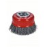 Чашечная щетка Витая X-LOCK 75 мм СТАЛЬ 0.3 мм Bosch 2608620725   