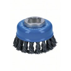 Чашечная щетка пучки X-LOCK 75 мм СТАЛЬ 0.5 мм Bosch 2608620727   