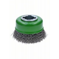 Чашечная щетка Витая X-LOCK 75 мм INOX СТАЛЬ 0.3 мм Bosch 2608620728   