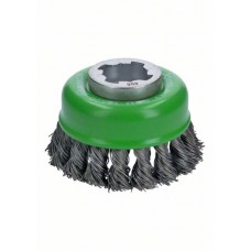 Чашечная щетка пучки X-LOCK 75 мм INOX СТАЛЬ 0.5 мм Bosch 2608620729   