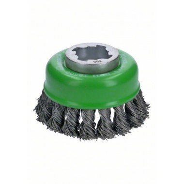 Чашечная щетка пучки X-LOCK 75 мм INOX СТАЛЬ 0.5 мм Bosch 2608620729   
