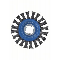 Кольцевая щетка пучки X-LOCK 115 мм СТАЛЬ 0.5 мм Bosch 2608620731   