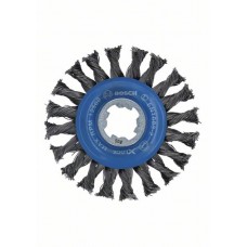 Кольцевая щетка пучки X-LOCK 115 мм СТАЛЬ 0.5 мм Bosch 2608620731   