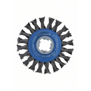 Кольцевая щетка пучки X-LOCK 115 мм СТАЛЬ 0.5 мм Bosch 2608620731   
