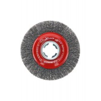Кольцевая щетка Витая X-LOCK 115 мм СТАЛЬ 0.3 мм Bosch 2608620732   