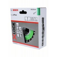 Кольцевая щетка пучки X-LOCK 115 мм INOX СТАЛЬ 0.5 мм Bosch 2608620733   