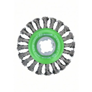 Кольцевая щетка пучки X-LOCK 115 мм INOX СТАЛЬ 0.5 мм Bosch 2608620733   