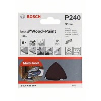 Шлифлисты 5 шт. F460 Best for Wood and Paint 93x93 мм K240 Bosch 2608621689 