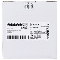 Фибровый шлифкруг R574 Best for Metal X-LOCK 115 мм G36 Bosch 2608619154 