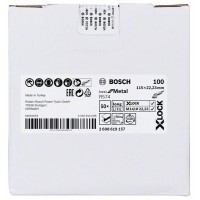 Фибровый шлифкруг R574 Best for Metal X-LOCK 115 мм G100 Bosch 2608619157 