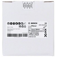 Фибровый шлифкруг R574 Best for Metal X-LOCK 125 мм G24 Bosch 2608619159   