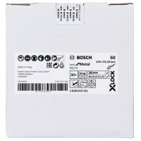 Фибровый шлифкруг R574 Best for Metal X-LOCK 125 мм G60 Bosch 2608619161   