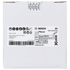 Фибровый шлифкруг R574 Best for Metal X-LOCK 125 мм G60 Bosch 2608619161   