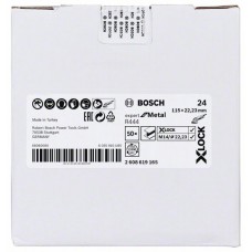Фибровый шлифкруг R444 Expert for Metal X-LOCK 115 мм G24 Bosch 2608619165 