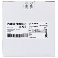 Фибровый шлифкруг R444 Expert for Metal X-LOCK 115 мм G36 Bosch 2608619166 