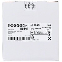 Фибровый шлифкруг R444 Expert for Metal X-LOCK 115 мм G100 Bosch 2608619169 