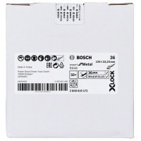 Фибровый шлифкруг R444 Expert for Metal X-LOCK 125 мм G36 Bosch 2608619172   