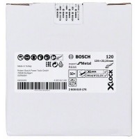 Фибровый шлифкруг R444 Expert for Metal X-LOCK 125 мм G120 Bosch 2608619176   