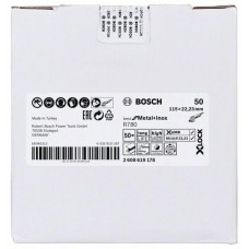 Фибровый шлифкруг R780 Best for Metal+Inox X-LOCK 115 мм G50 Bosch 2608619178 