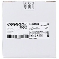Фибровый шлифкруг R780 Best for Metal+Inox X-LOCK 125 мм G36 Bosch 2608619183   