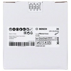 Фибровый шлифкруг R780 Best for Metal+Inox X-LOCK 125 мм G36 Bosch 2608619183   